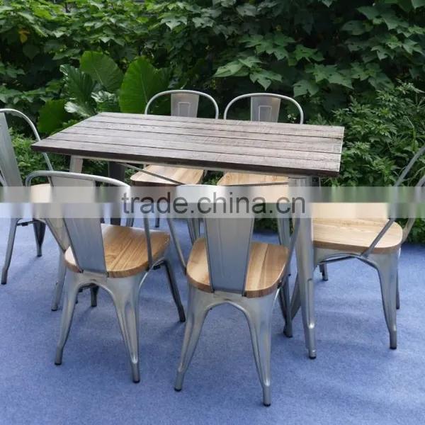 Antique Industrial Dining Table, Wooden Dining Table photo-4
