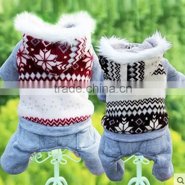Fashion Snow Hoodie Winter Coat Cat Dog Pet Wear Pet Apparel