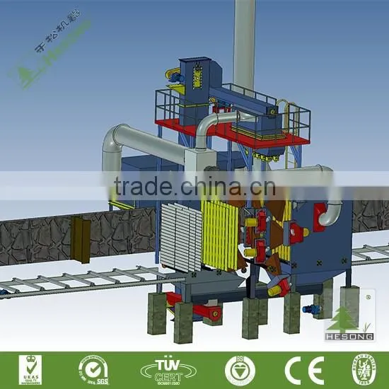 CE Certification H-beam Steel Shot Blasting Machine / Steel Structure Sand Blasting Machine photo-5