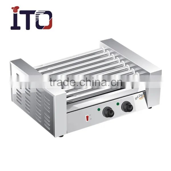 HD09 Electric Hot Dog Roller Grill With 9 Rollers