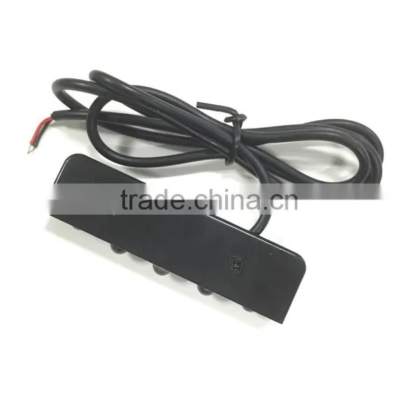 4x Universal Motorcycle Black 5 LED Turn Signal Indicators Blinker Amber Light photo-2