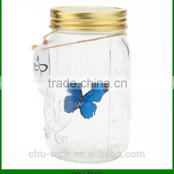Electronic Butterfly Jar Butterfly Bottle With LED Light photo-3