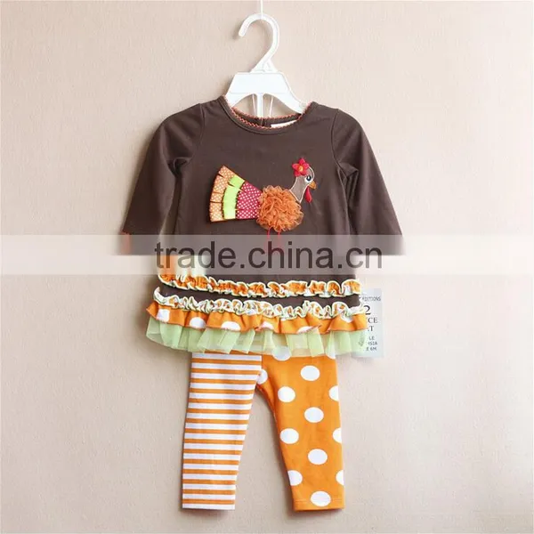 Children Girls, Thanksgiving, Cotton Remake Clothing Turkey