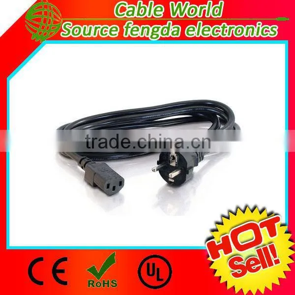 Europe AC Power Cord CEE7/7 to IEC320 C13 250V 10A 14AWG photo-5