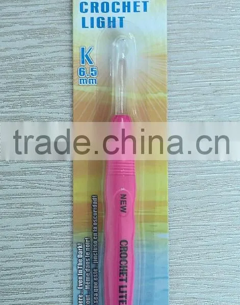 Crochet Lite Crochet Hooks, Size K/6.5mm, Rosy