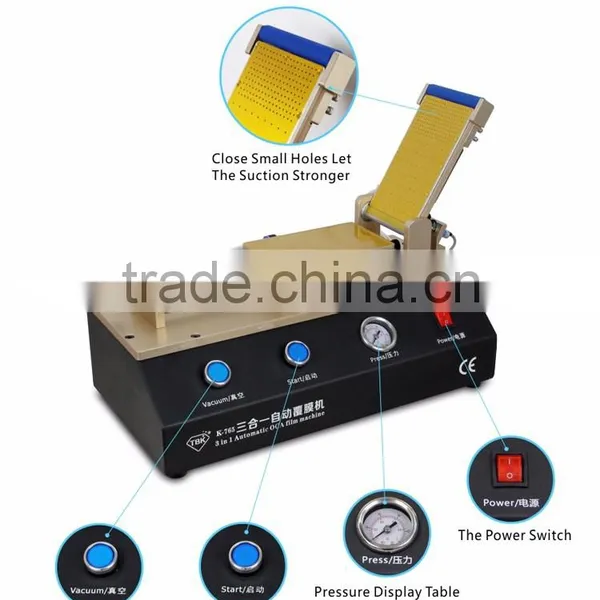 Built-in Vacuum Pump Universal Automatic OCA Lcd Polarizer Film Laminating Machine OCA Laminator Refurbish