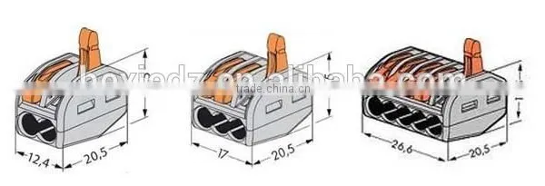 Hole 5 PCT-215 Wire Connector Soft Hard Wires Universal Terminal Line Pressing Cap Fast Connection PCT 215 photo-4