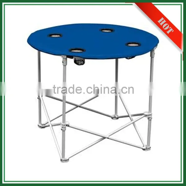 600D Yes Folded and Outdoor Table Specific Use Camping Round Fabric Folding Table photo-3