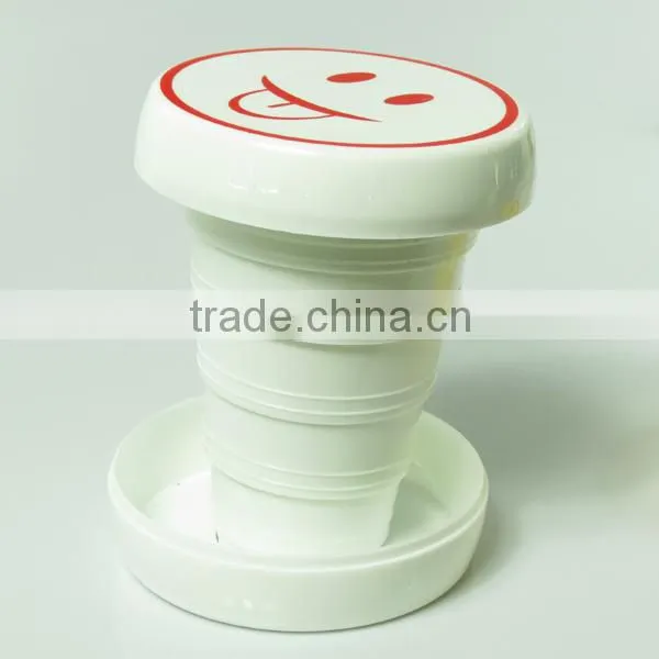 Small Enough to Fit Inside Your Pocket Portable Plastic Collapsible Travel Cup photo-3