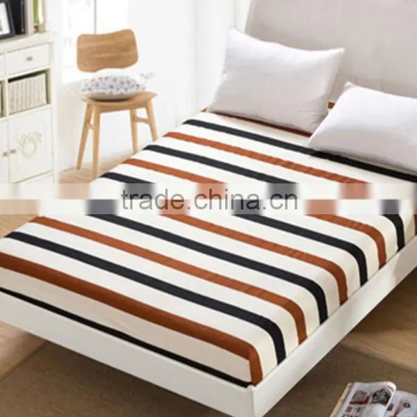 wholesale custom print fitted bed sheet, jersey fitted sheet