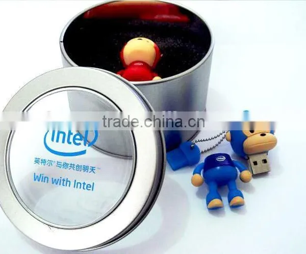Monkey Animal Shape PVC Usb Flash Drive Thousands Models,Custom Promotional Gift Memory Stick With Metal Case Free Sample photo-3