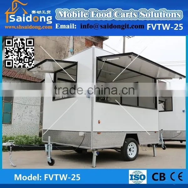 New Style New Shape Food Truck Fast Food Van for Sale Hot Dog Cart photo-4