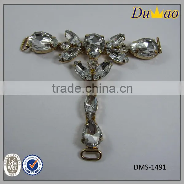 Rhinestone Lady High Heel Sandal Chain Shoe Ornaments