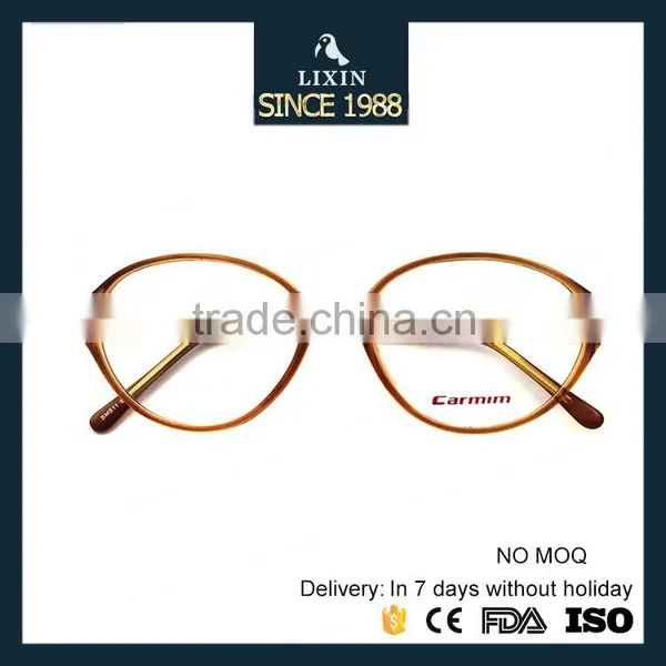 Super Light Street Fashion Acetate Reading Glasses Light Brown Acetate SM511 photo-5
