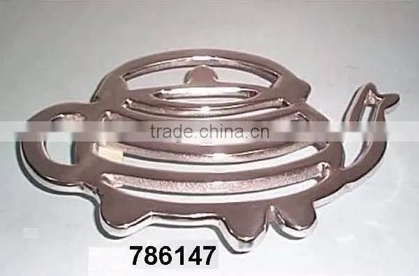 Cast Aluminum Metal Kitchen & Table Decoration Trivets Mirror Polish