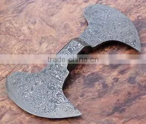 Handmade Damascus Double Axe Head