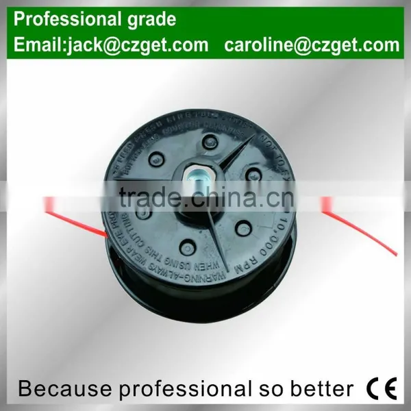 Nylon Grass Double Line Nylon Head Garden Tool Parts New Tape Brush Cutter Trimmer Head photo-2