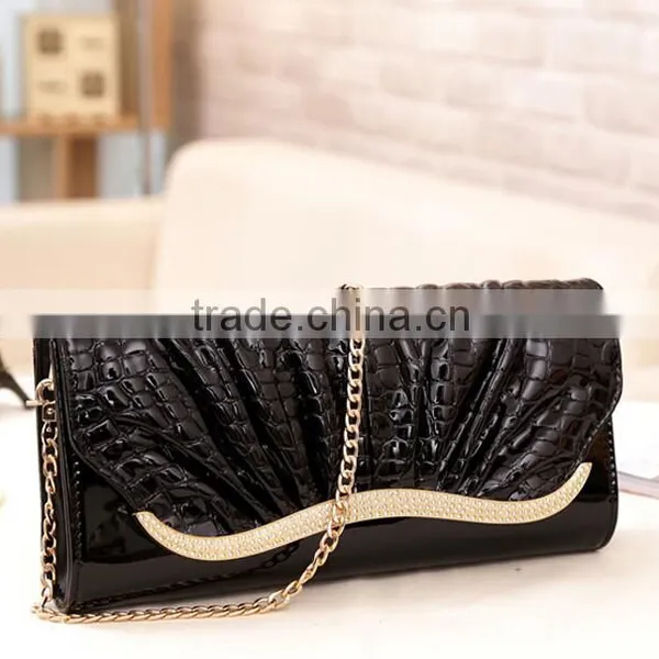 New Lady Leather Handbag Fashion Makeup Bag