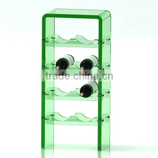 Clear Acrylic Bottle Display Rack