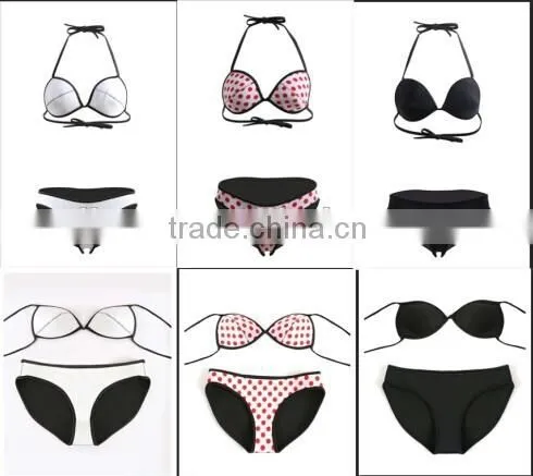 Waterproof Micro Bikini for Women Fashion Wholesale Sex Reversible Neoprene Bikini Bodychain