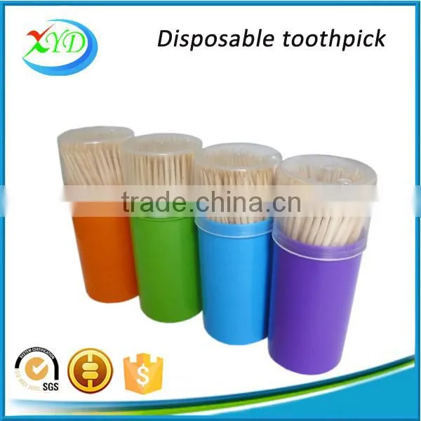 100 Pieces Packaging Plastic Jars Wooden Toothpick photo-2