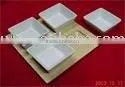 Tray With Ceramic Dip Bowl
