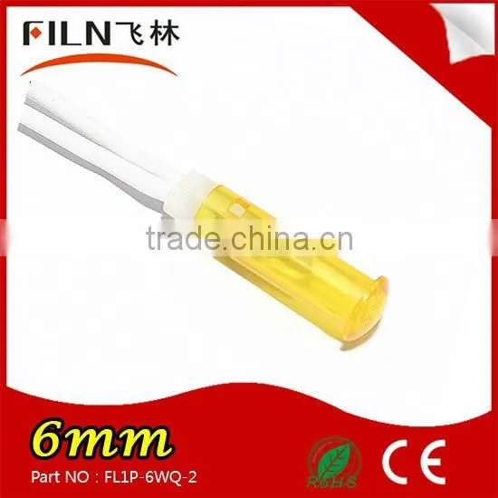 2015 Waterproof Plastic 6mm 230v Neon Led Mi-bulb Yellow Fire Extinguisher Indicator photo-3