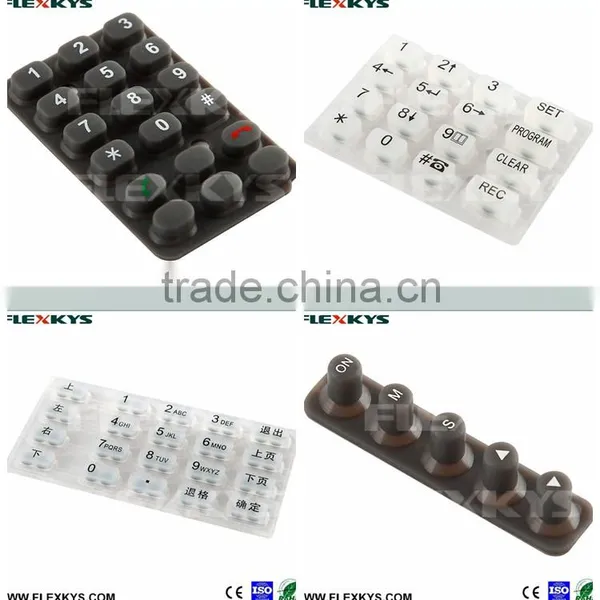 High Quality Durable Silicone Rubber Keypad for Cellphone photo-6