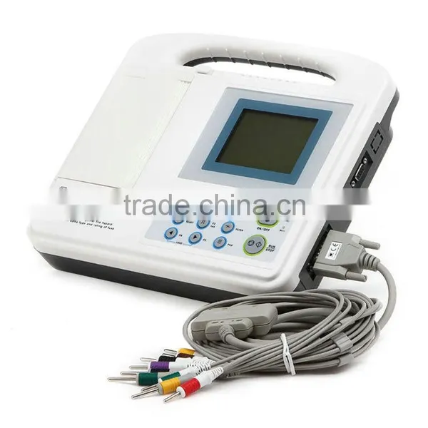 OEM Six Channel Digital ECG Machine 12-lead Digital 6-channel Electrocardiograph photo-2