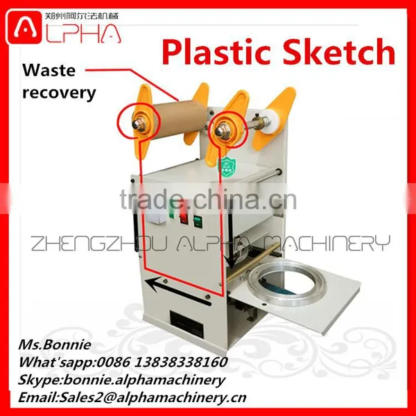 Plastic Cup Sealing Machine for Plastic Cup / Bowl / Paper Cup photo-4