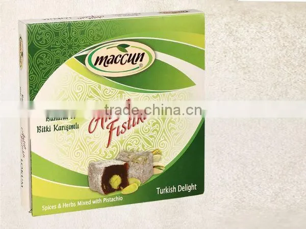 TRIDITIONAL OTTOMAN MESIR PASTE IN TURKISH DELIGHT WITH PISTACHIO (MESIR MACUNU) 200gr