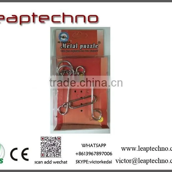 Metal Wire Puzzle Metal Puzzle With Rings Solution photo-2