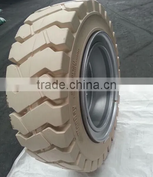 Tyre Manufacturers in China Produce Non Marking Forklift Tires White photo-3