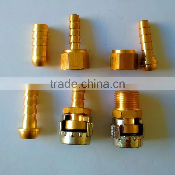 Brass Hydraulic Hose Fitting , Union PU Tbe Fitting photo-5
