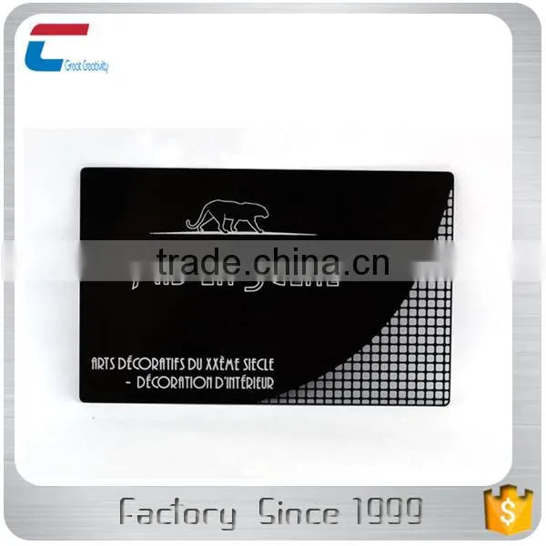 High-grade Stainless Steel Black Metal Membership Cards photo-6