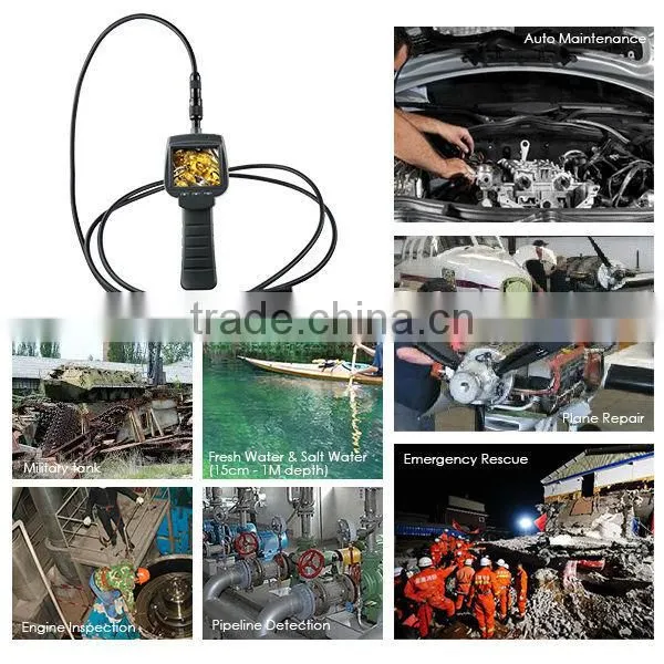 3M Cable Industrial 2.4" HD Endoscope 9mm Camera 4 LED Snake Scope Waterproof IP67 Car Engine Inspection Pipe Borescope photo-3