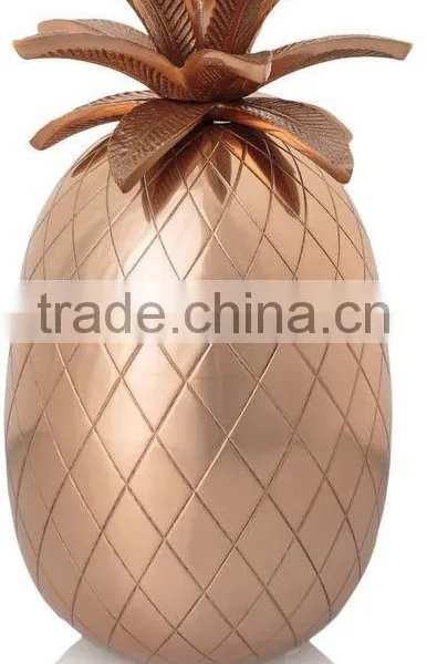 VINTAGE COPPER BRASS PINEAPPLE ICE BUCKET photo-3