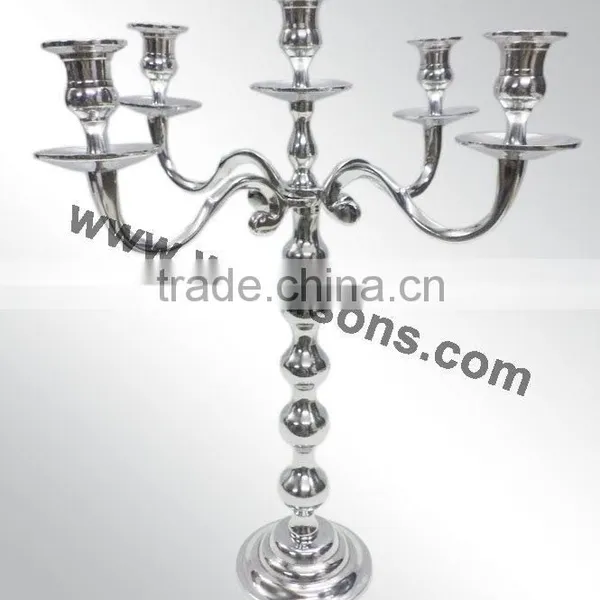 Nickel Plated Candelabra, Aluminum Candelabra 3 Arms and 5 Arms Silver Candelabra photo-2