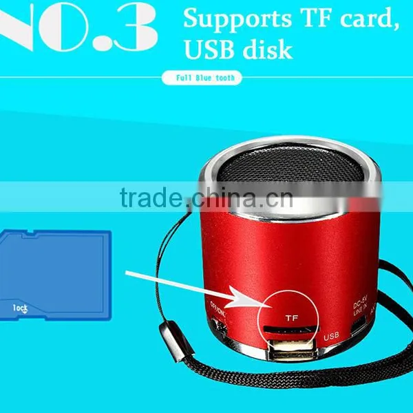 New High Quality Fashion Portable Micro USB Stereo Speaker With FM Radio For IPad For IPhone For Samsung photo-3
