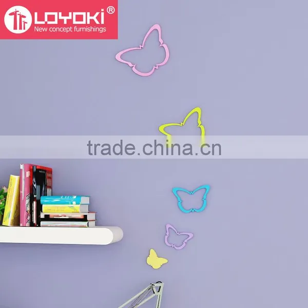 New DIY MDF Wood Butterfly Shape Wall Sticker Best and Colorful 3D Sticker Wholesale Wall Decor photo-2