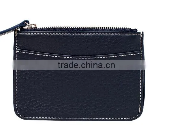 Manufacture Zipper Men's Slim Wallet ID Credit Card Holder for Man With Wallet Custom Logo photo-4