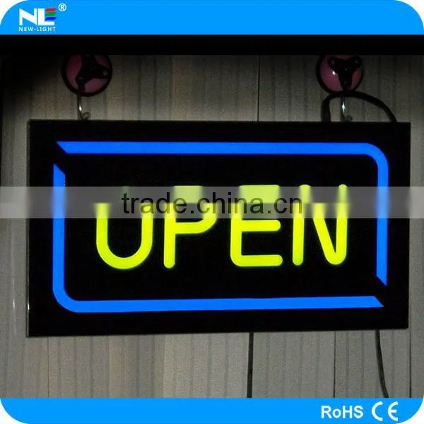 Acrylic Backlit Led Sign , 7 Colors Change Flash Light With Remote Control Led Open Sign/ Led Resin Sign. photo-4