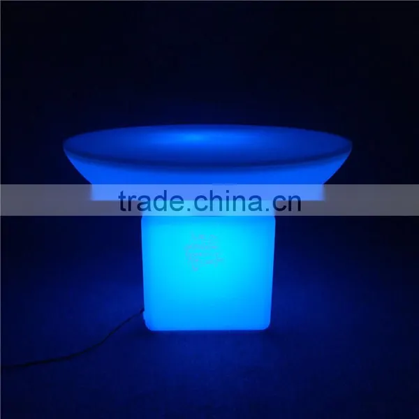 Used Coffee Shop Furniture Colorful Light up Furniture Glow Table With Rechargeable Battery photo-2