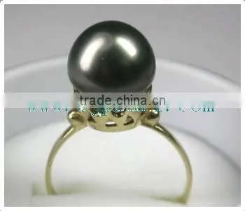 Crown Gold Ring Setting With Pearl Ring photo-2