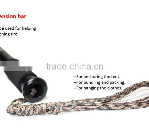 High Quality Steel Bar With Knife and Attact Head ,Best Self Defence Tool ,outdoor Survival Kits photo-3