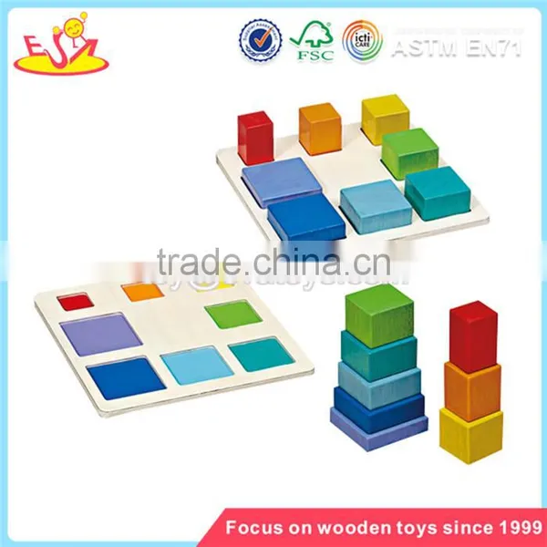Wholesale Hot Wooden Stacking Puzzle Blocks Toy Colorful Wooden Stacking Puzzle Blocks Toy W13A017 photo-3
