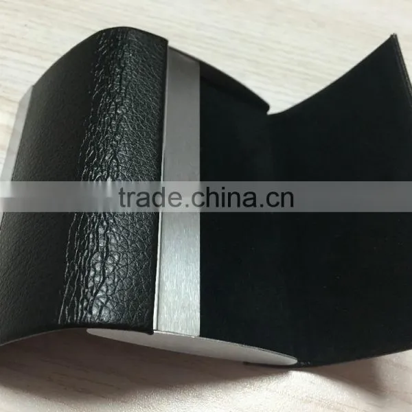 Double Side PU Leather&Metal Business Card Holder /name Card Holder photo-4