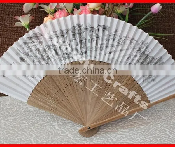 New Design Fabric Foldable Fan for Advertising photo-3