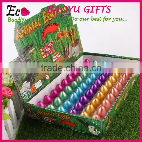 60pcs/box Hot Sale Children Educational Toy Animal Hatching Dinosaur Eggs Toy Growing Fracture Water Eggs photo-5