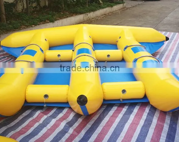 3 Tubes Inflatable Fish / Inflatable Flying Fish Banana Boat For Water Sports photo-6